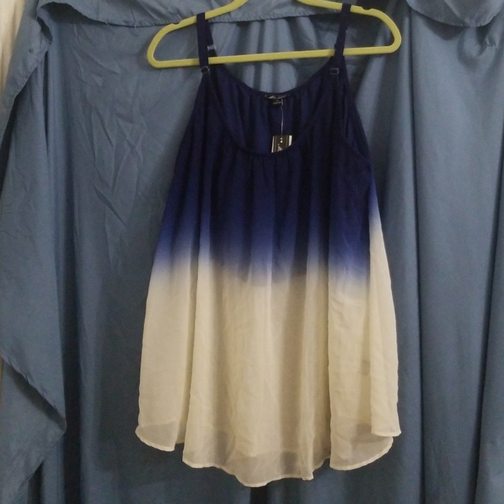 Gradient Blue to White Top